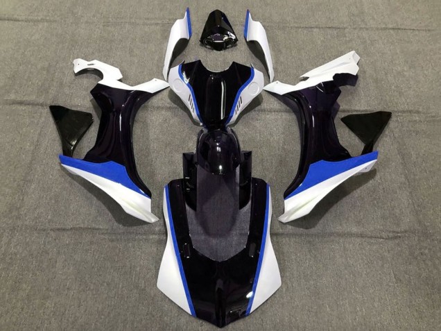 Carene Moto Yamaha YZF 1000 R1 2020-2025 - Bianco Blu Nero Lucido