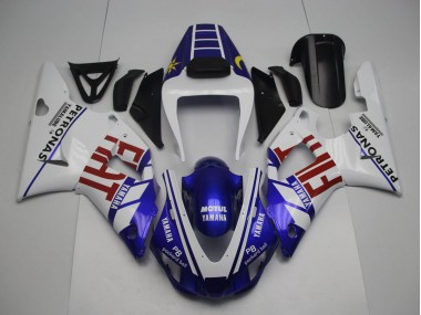 Carene Moto Yamaha YZF 1000 R1 1998-1999 - Bianco Blu Rosso Giallo Fiat Petronas Motul