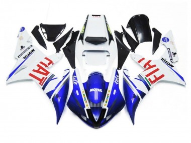 Carene Moto Yamaha YZF 1000 R1 2002-2003 - Bianco Blu Rosso Fiat Motul