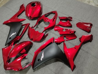 Carene Moto Yamaha YZF 1000 R1 2004-2006 - Rosso Nero Opaco