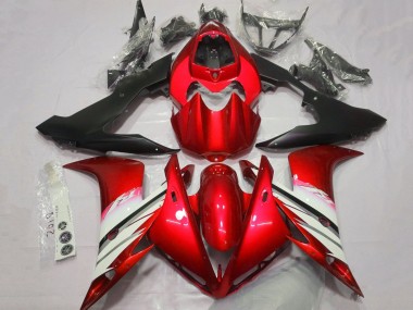 Carene Moto Yamaha YZF 1000 R1 2004-2006 - Rosso Bianco Nero Opaco