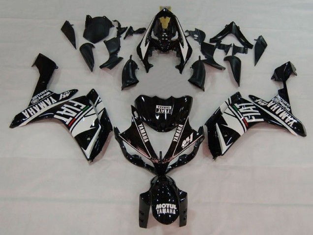 Carene Moto Yamaha YZF 1000 R1 2007-2008 - Bianco Nero Fiat