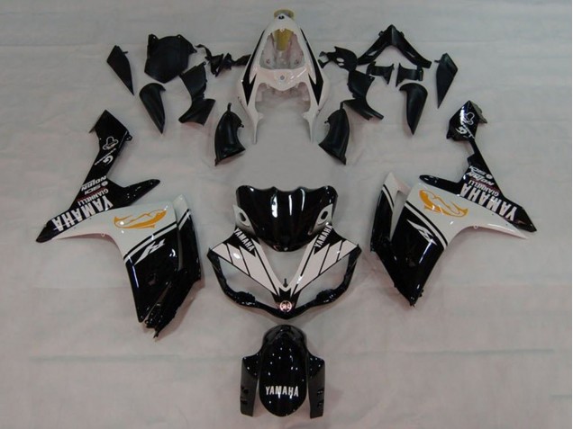Carene Moto Yamaha YZF 1000 R1 2007-2008 - Bianco Nero Arancia Dolphin
