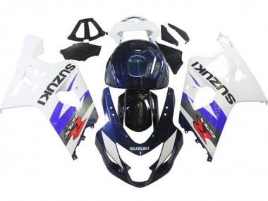 Carene Moto Suzuki GSXR 600 / GSXR 750 2004-2005 - Bianco Blu Nero Rosso