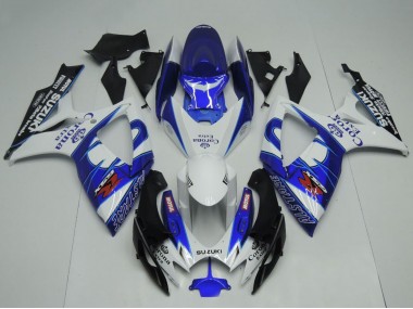 Carene Moto Suzuki GSXR 600 / GSXR 750 2006-2007 - Bianco Blu Nero Corona Extra Motul