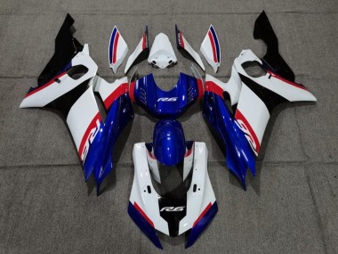 Carena Moto Yamaha YZF R6 2017-2025 - Bianco Rosso Blu Nero