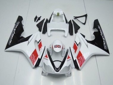 Carene Moto Triumph Daytona 675 Triple 2006-2008 - Bianco Rosso Nero Lucido