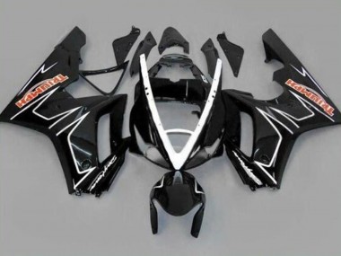 Carene Moto Triumph Daytona 675 Triple 2006-2008 - Nero Lucido Bianco Banda