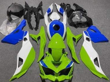 Carene Moto Kawasaki ZX4R ZX-4RR 2019-2025 - Bianco Blu Verde