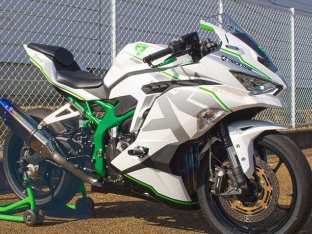 Carene Moto Kawasaki ZX4R ZX-4RR 2019-2025 - Bianco Argento Verde