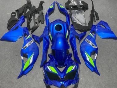 Carene Moto Kawasaki ZX4R ZX-4RR 2019-2025 - Blu Verde Ecstar