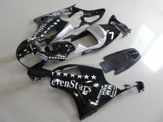 Carene Moto Honda VTR1000 2000-2006 - Nero Lucido Bianco SevenStars