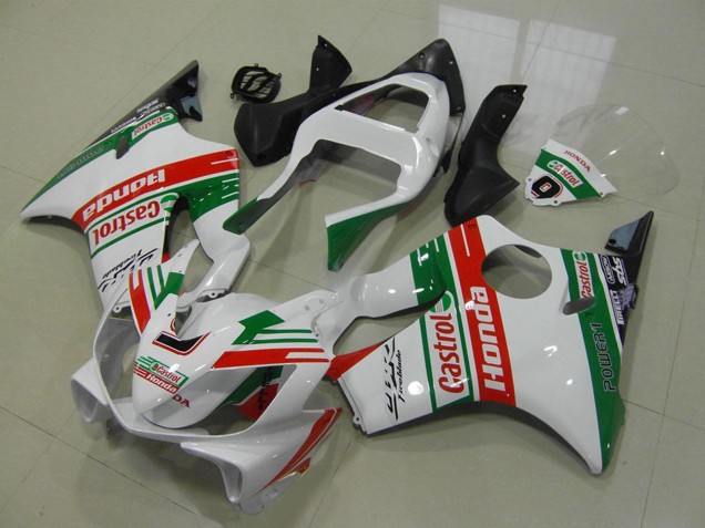 Carene Moto Honda CBR600 F4i 2001-2003 - Bianco Rosso Verde Castrol