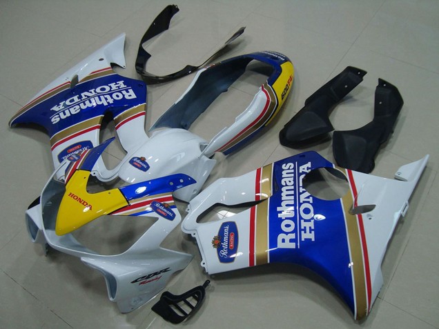 Carene Moto Honda CBR600 F4i 2004-2007 - Bianco Blu Giallo Rothmans
