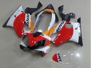 Carene Moto Honda CBR600 F4i 2004-2007 - Bianco Rosso Giallo Nero Lucido Repsol
