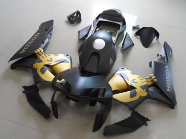 Carene Moto Honda CBR600RR 2003-2004 - Nero Opaco Oro