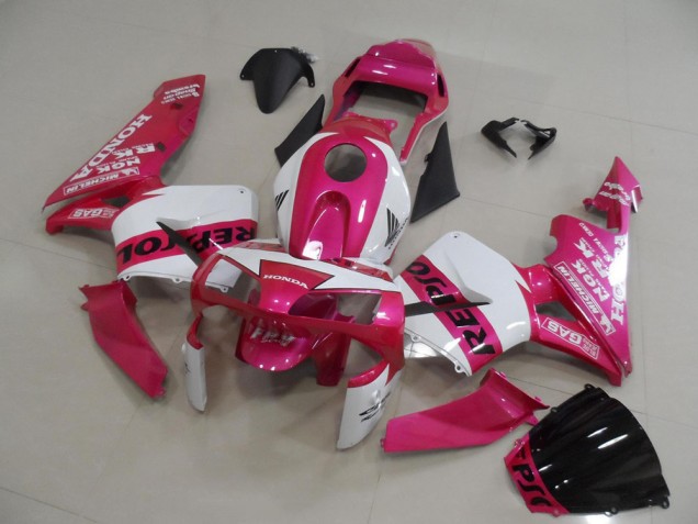 Carene Moto Honda CBR600RR 2003-2004 - Bianco Rosa Nero Repsol