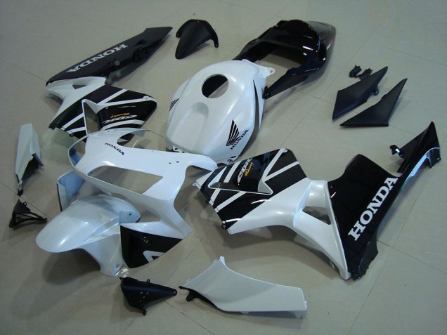 Carene Moto Honda CBR600RR 2003-2004 - Bianco Nero Lucido