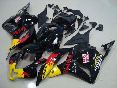 Carena Moto Honda CBR600RR 2009-2012 - Nero Lucido Giallo Red Bull