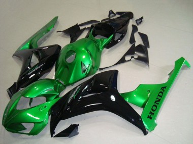 Carene Moto Honda CBR1000RR 2006-2007 - Verde Nero Lucido