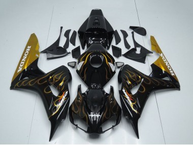 Carena Moto Honda CBR1000RR 2006-2007 - Nero Lucido Oro Fiamma