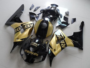 Carene Moto Honda CBR1000RR 2006-2007 - Nero Lucido Oro Repsol
