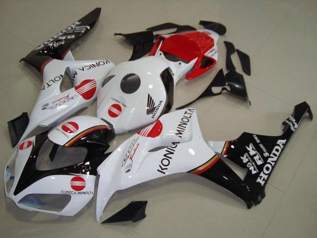 Carena Moto Honda CBR1000RR 2006-2007 - Bianco Rosso Nero Lucido Konica Minolta
