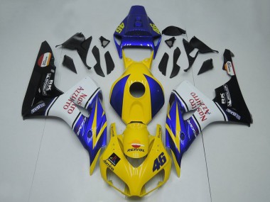 Carene Moto Honda CBR1000RR 2006-2007 - Blu Giallo Bianco Nero Lucido Rosso Nastro Azzurro