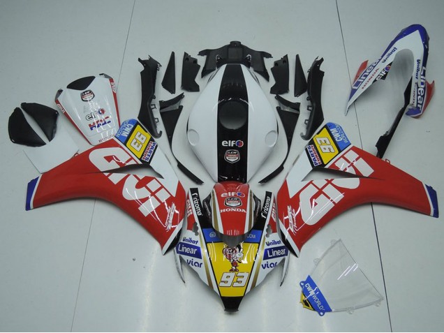 Carene Moto Honda CBR1000RR 2008-2011 - Bianco Rosso Giallo Nero Givi 93