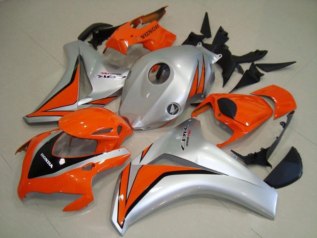 Carene Moto Honda CBR1000RR 2008-2011 - Argento Arancia Nero Lucido