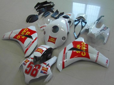 Carene Moto Honda CBR1000RR 2008-2011 - Bianco Rosso Giallo San Carlo 58
