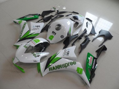 Carene Moto Honda CBR1000RR 2012-2016 - Bianco Verde Nero Lucido Hannspree