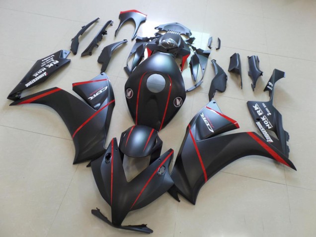Carene Moto Honda CBR1000RR 2012-2016 - Nero Opaco Rosso Banda