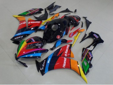 Carene Moto Honda CBR1000RR 2012-2016 - Blu Rosso Giallo Verde Nero Lucido Arcobaleno