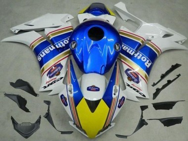 Carene Moto Honda CBR1000RR 2012-2016 - Bianco Blu Giallo Rothmans