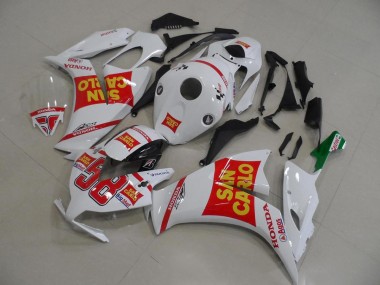 Carena Moto Honda CBR1000RR 2012-2016 - Bianco Rosso Giallo San Carlo