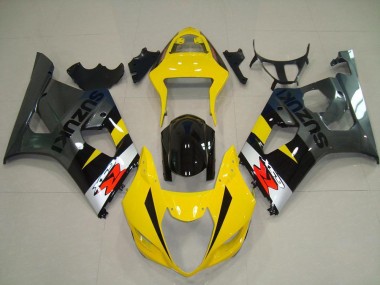 Carene Moto Suzuki GSXR 1000 2003-2004 - Giallo Argento Grigio Nero Rosso