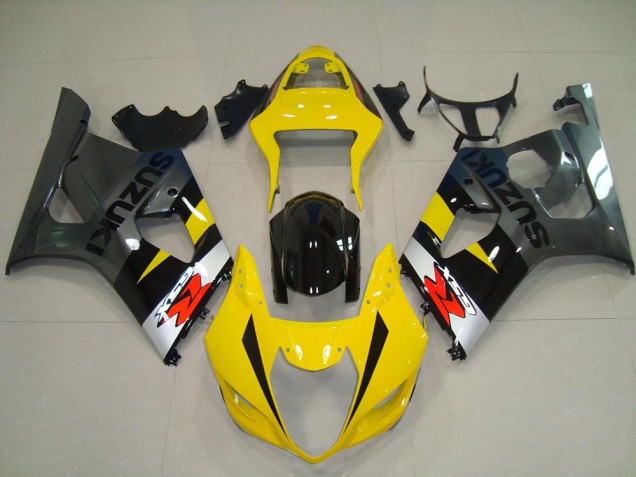 Carene Moto Suzuki GSXR 1000 2003-2004 - Giallo Argento Grigio Nero Rosso