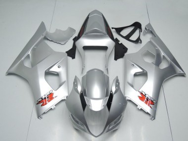 Carene Moto Suzuki GSXR 1000 2003-2004 - Argento Rosso OEM Stile