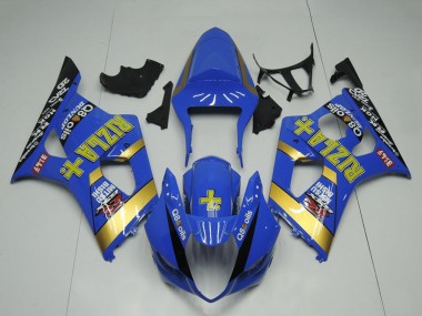 Carena Moto Suzuki GSXR 1000 2003-2004 - Blu Oro Nero Rizla