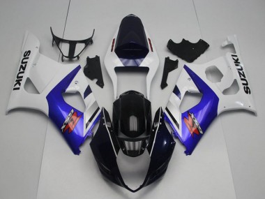 Carene Moto Suzuki GSXR 1000 2003-2004 - Bianco Blu Nero Lucido Rosso