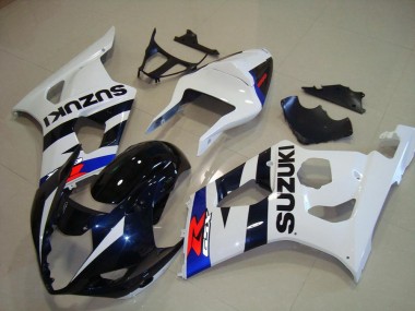 Carene Moto Suzuki GSXR 1000 2003-2004 - Bianco Blu Blu Scuro Rosso