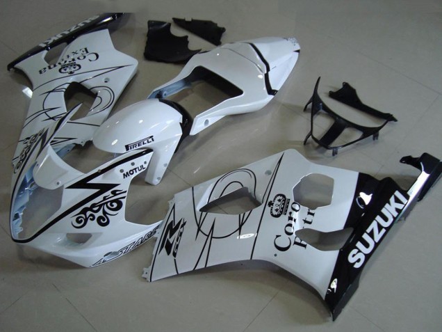Carene Moto Suzuki GSXR 1000 2003-2004 - Bianco Nero Corona
