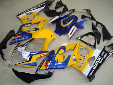 Carene Moto Suzuki GSXR 1000 2005-2006 - Giallo Bianco Nero Corona