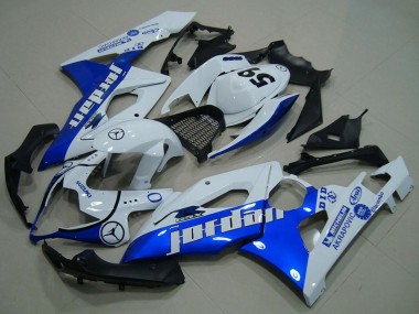 Carene Moto Suzuki GSXR 1000 2005-2006 - Bianco Blu Jordan 59