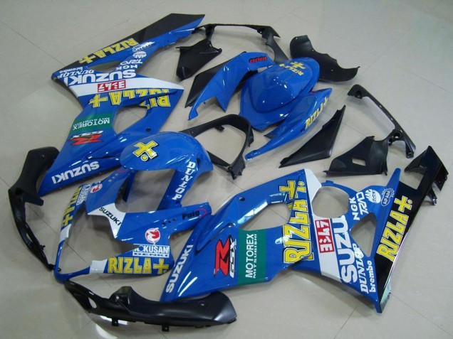 Carene Moto Suzuki GSXR 1000 2005-2006 - Blu Giallo Rosso Verde Nero Rizla