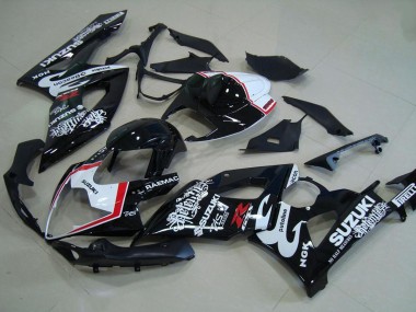 Carene Moto Suzuki GSXR 1000 2005-2006 - Nero Lucido Bianco Rosso Relentless