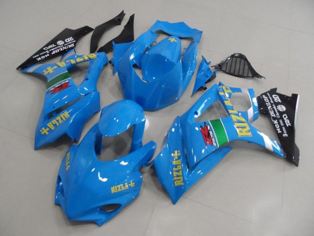 Carene Moto Suzuki GSXR 1000 2007-2008 - Blu Giallo Nero Rizla Corsa
