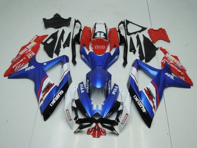 Carene Moto Suzuki GSXR 1000 2009-2016 - Blu Rosso Bianco Piaa Motul