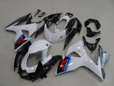Carene Moto Suzuki GSXR 1000 2009-2016 - Bianco Blu Argento Nero